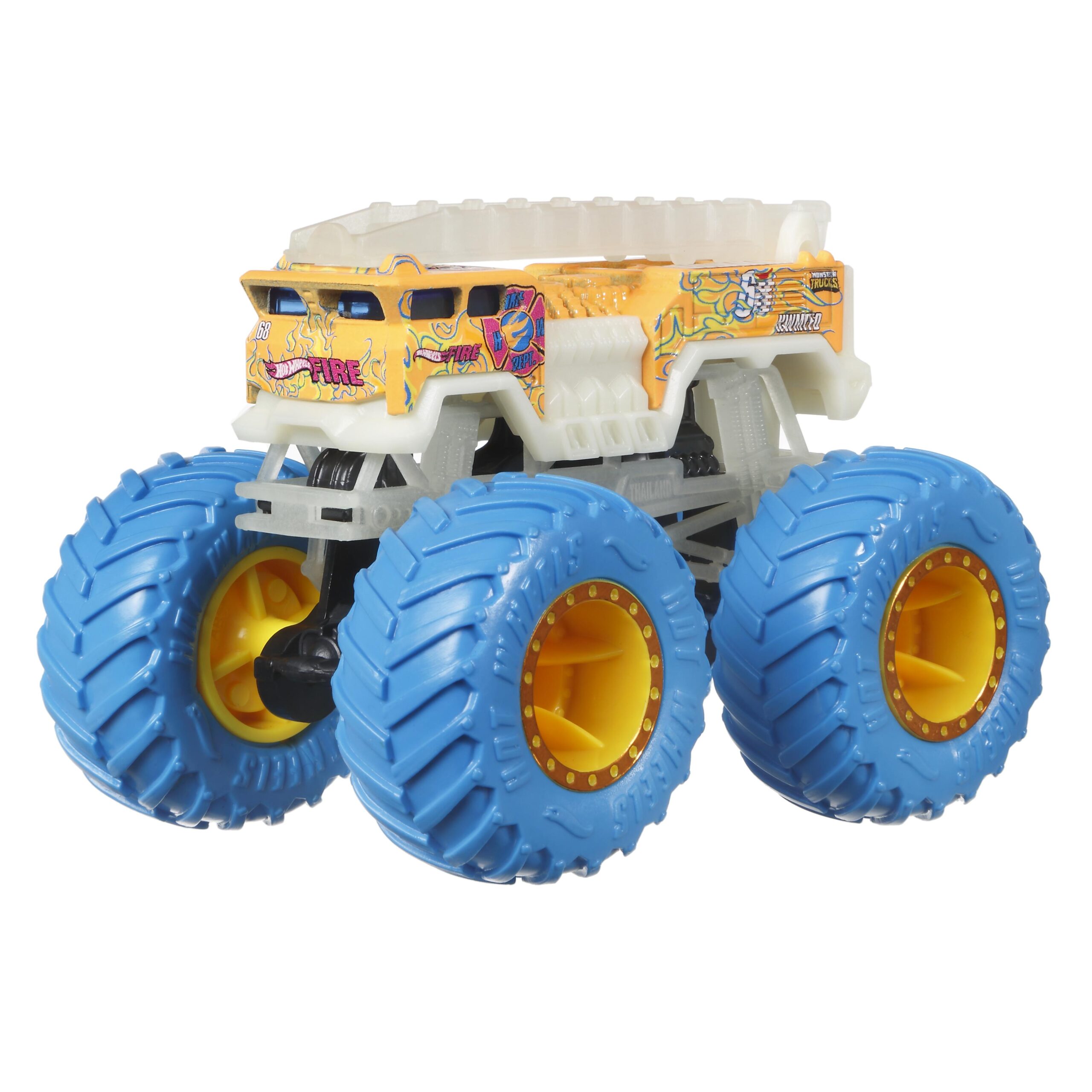 Hot Wheels Οχήματα Monster Trucks Glow-in-the Dark Διάφορα Σχέδια HCB50 - Hot Wheels