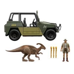 Jurassic World Jeep με τον Roland Tembo & Παρασαυρόλοφο MATHFG65 - Jurassic World