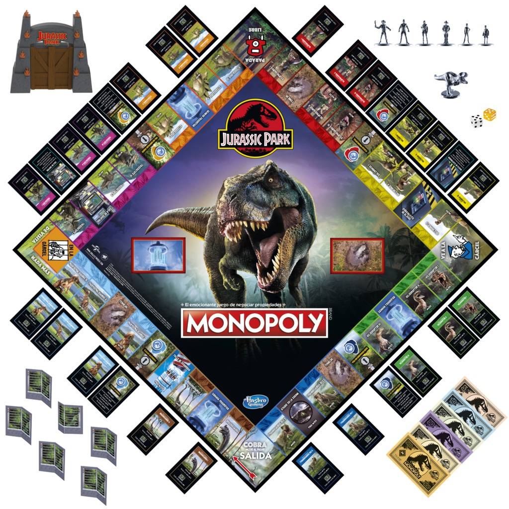 Hasbro Gaming Επιτραπέζιο Monopoly: Jurassic Park Edition F1662110 - Hasbro Gaming, Monopoly