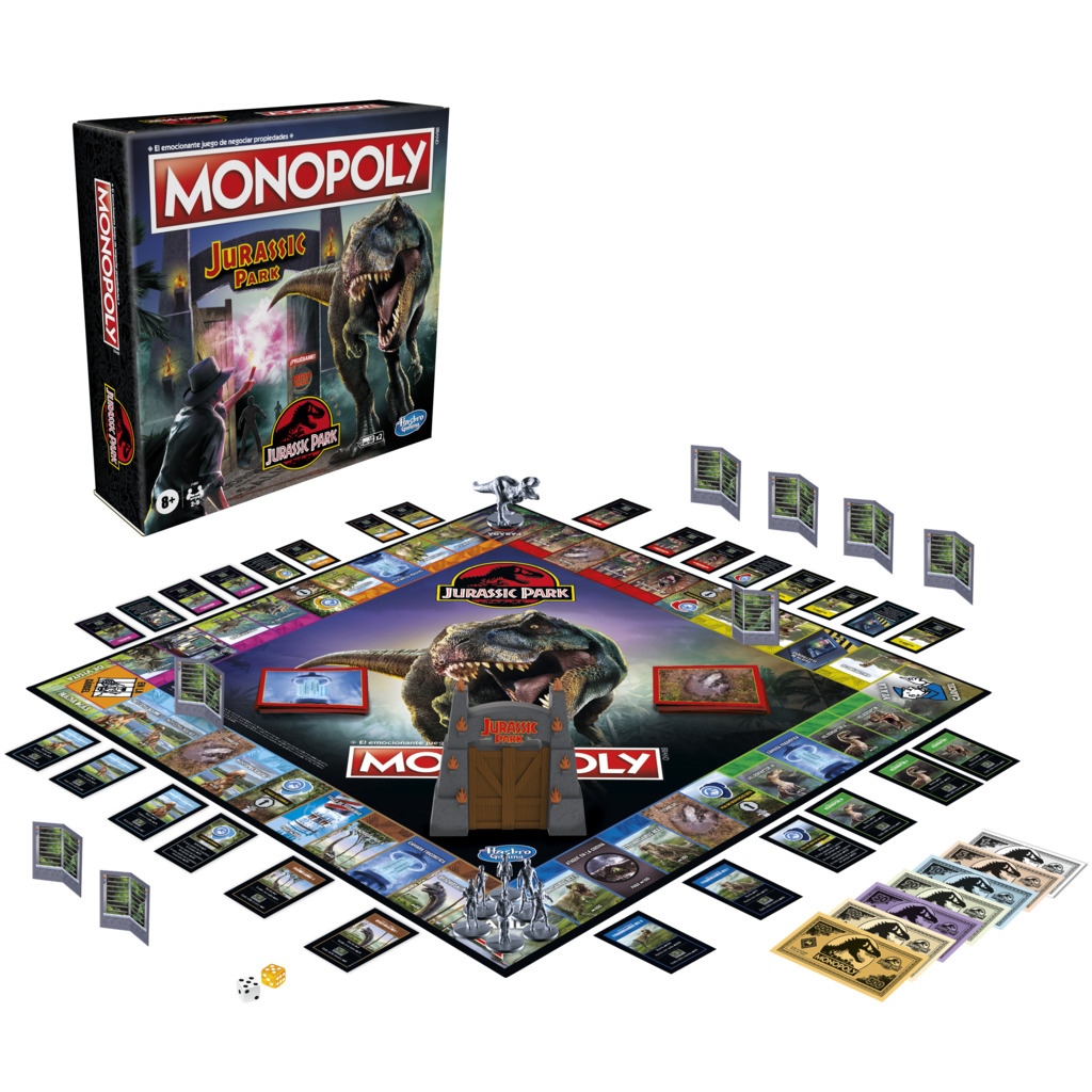 Hasbro Gaming Επιτραπέζιο Monopoly: Jurassic Park Edition F1662110 - Hasbro Gaming, Monopoly