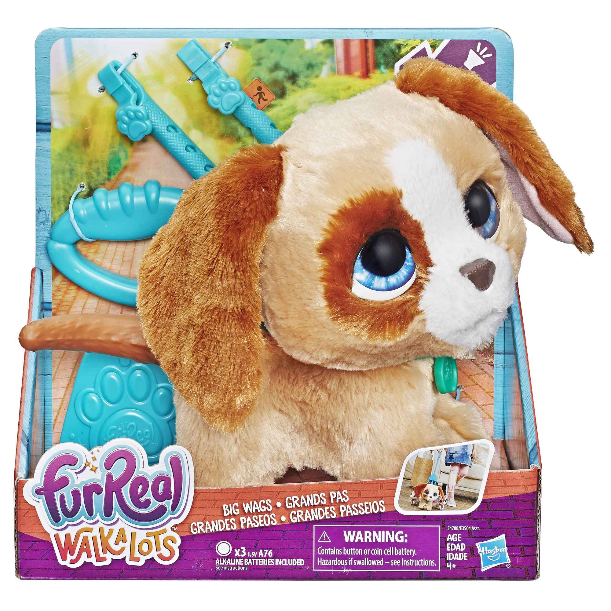 FurReal Walklots Big Wags  Λούτρινο Ζωάκι 2 Σχέδια E3504EU6 - FurReal