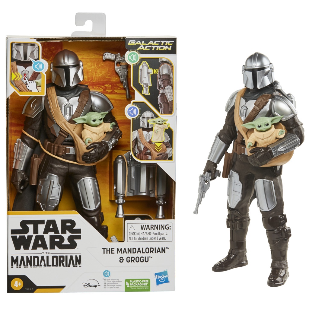 Star Wars Galactic Action The Mandalorian & Grogu Φιγούρες με Ήχους F51945 - Star Wars