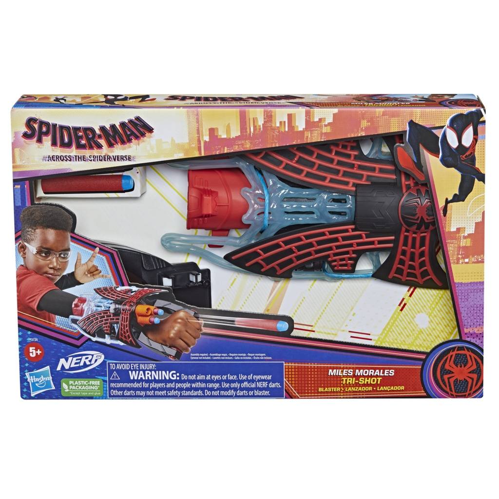 NERF Spider-Man: Across the Spider-Verse Miles Morales Tri-Shot Εκτοξευτής F3734EU4 - NERF, Spider-Man