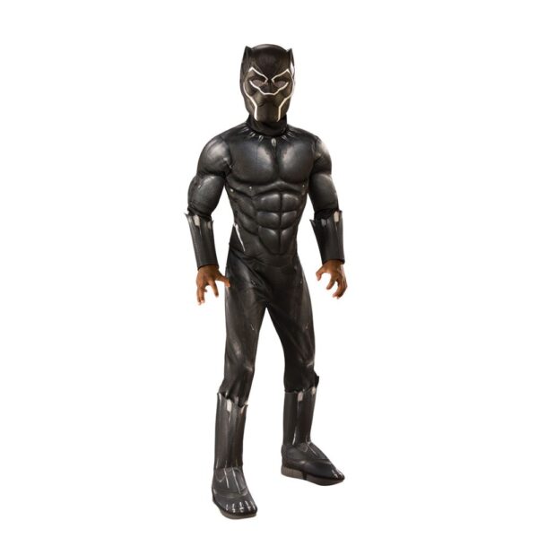 Rubie's Αποκριάτικη Παιδική Στολή Black Panther Deluxe Small 5-6 ετών 700682S Rubie's Αγόρι 5-7 ετών Black Panther
