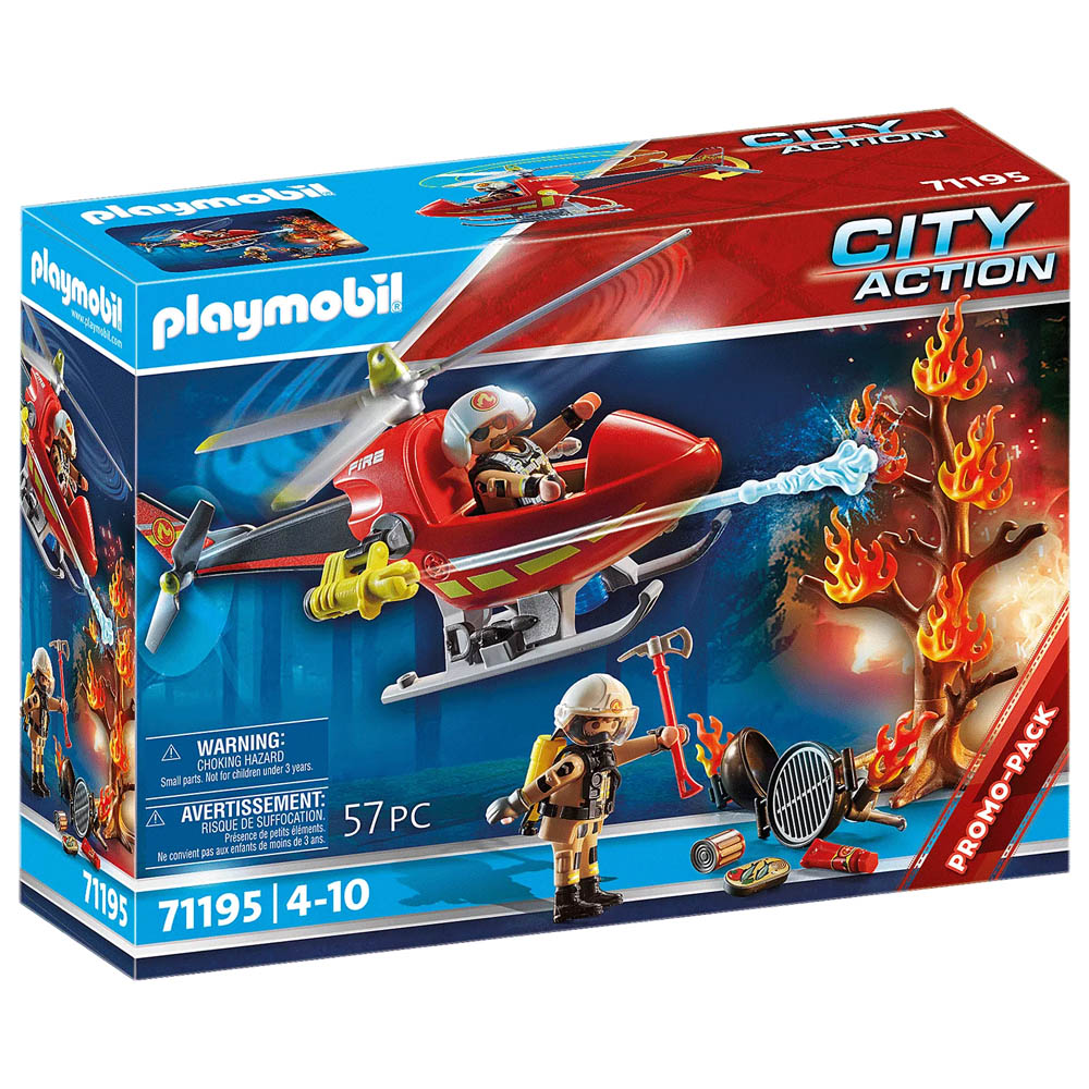 Playmobil City Action Ελικόπτερο Πυροσβεστικής 71195 - Playmobil, Playmobil City Action