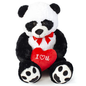 Friendlies Λούτρινο Panda Με Καρδιά I Love You 100Εκ 59504V - Friendlies