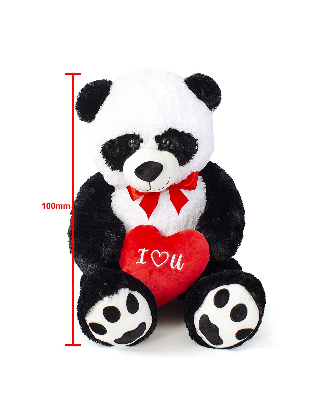 Friendlies Λούτρινο Panda Με Καρδιά I Love You 100Εκ 59504V - Friendlies