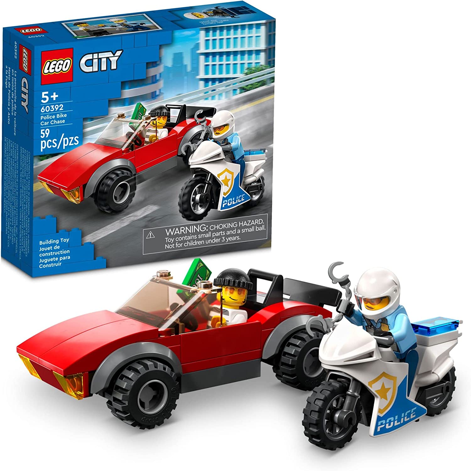 LEGO City Police Bike Car Chase 60392 - LEGO, LEGO City, LEGO City Police