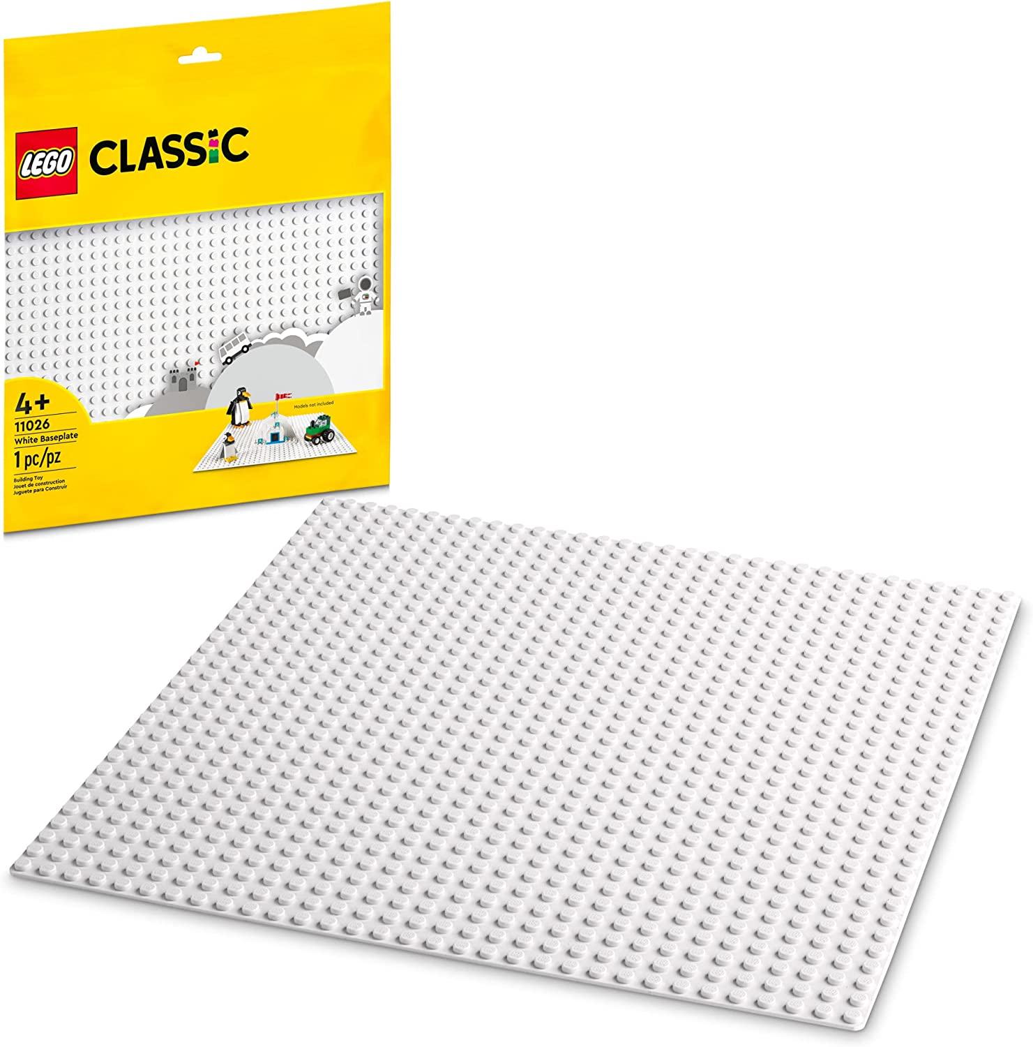 LEGO Classic White Baseplate 11026 - LEGO, LEGO Classic