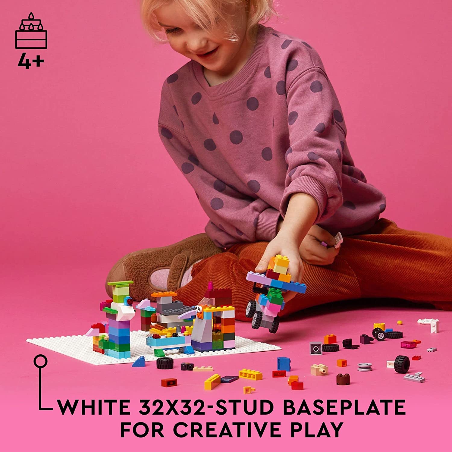 LEGO Classic White Baseplate 11026 - LEGO, LEGO Classic