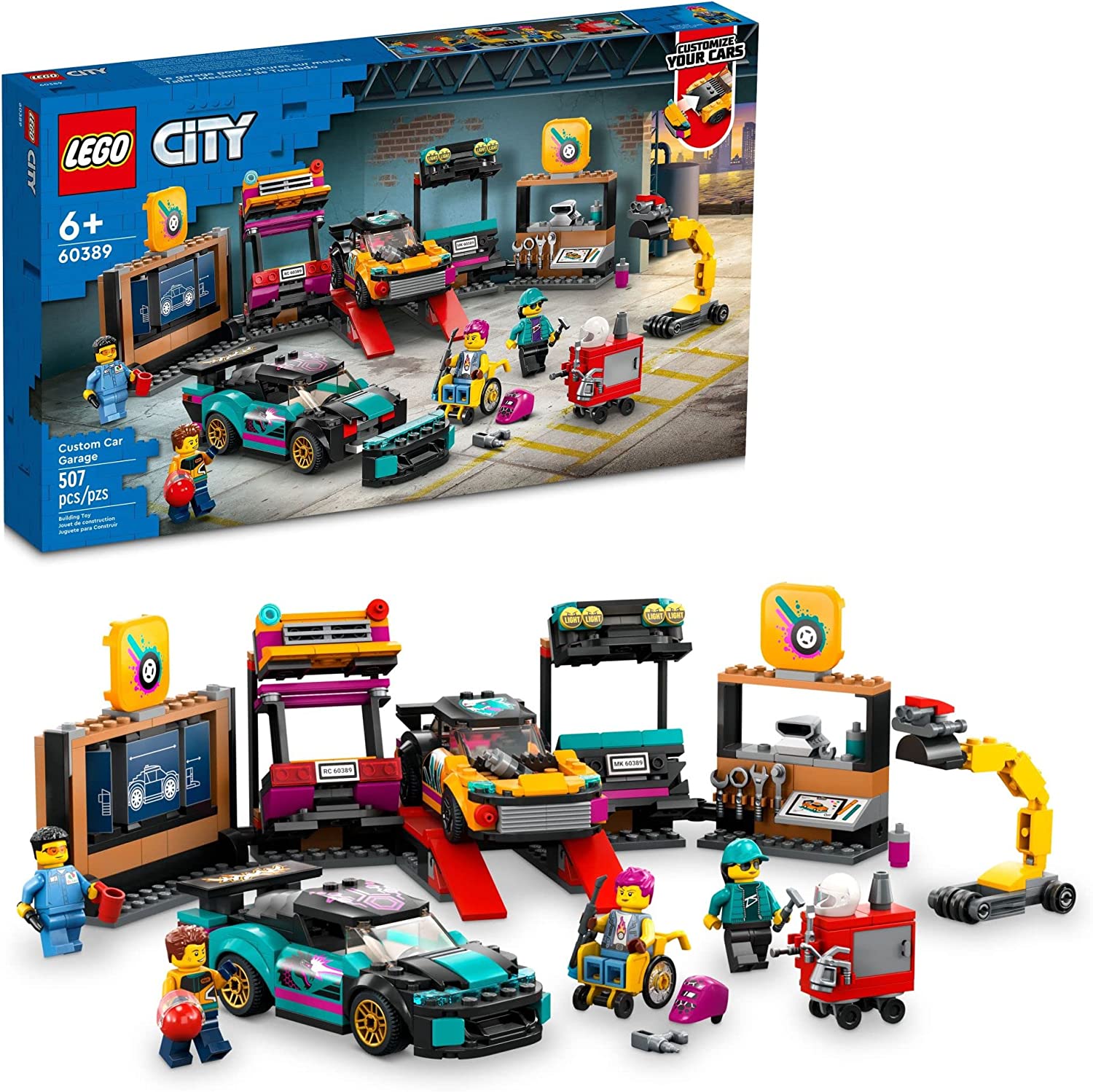 LEGO City Great Vehicles Custom Car Garage 60389 - LEGO, LEGO City, LEGO City Great Vehicles