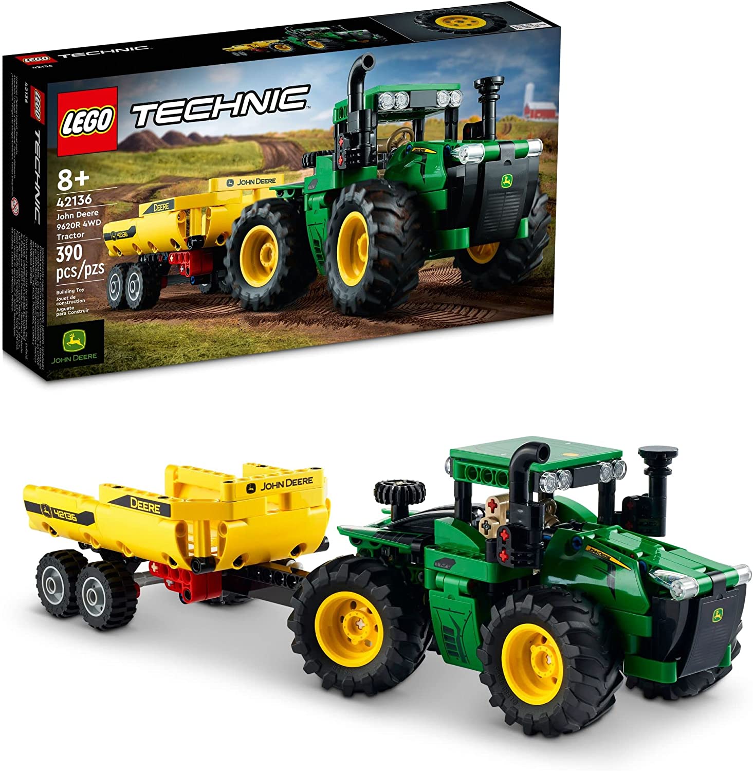 LEGO Technic John Deere 9620R 4WD Tractor 42136 - LEGO, LEGO Technic