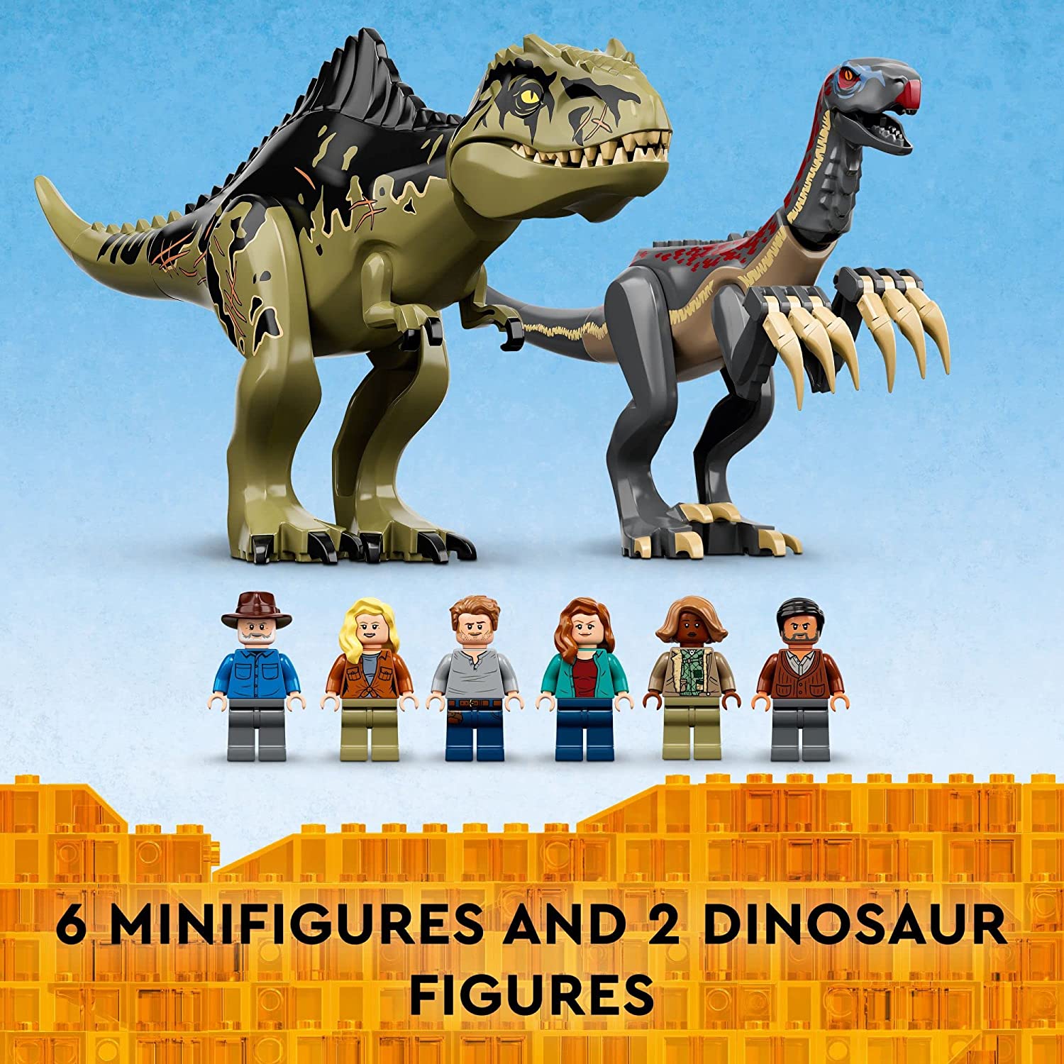 LEGO Jurassic World Giganotosaurus & Therizinosaurus Attack 76949 - LEGO, LEGO Jurassic World