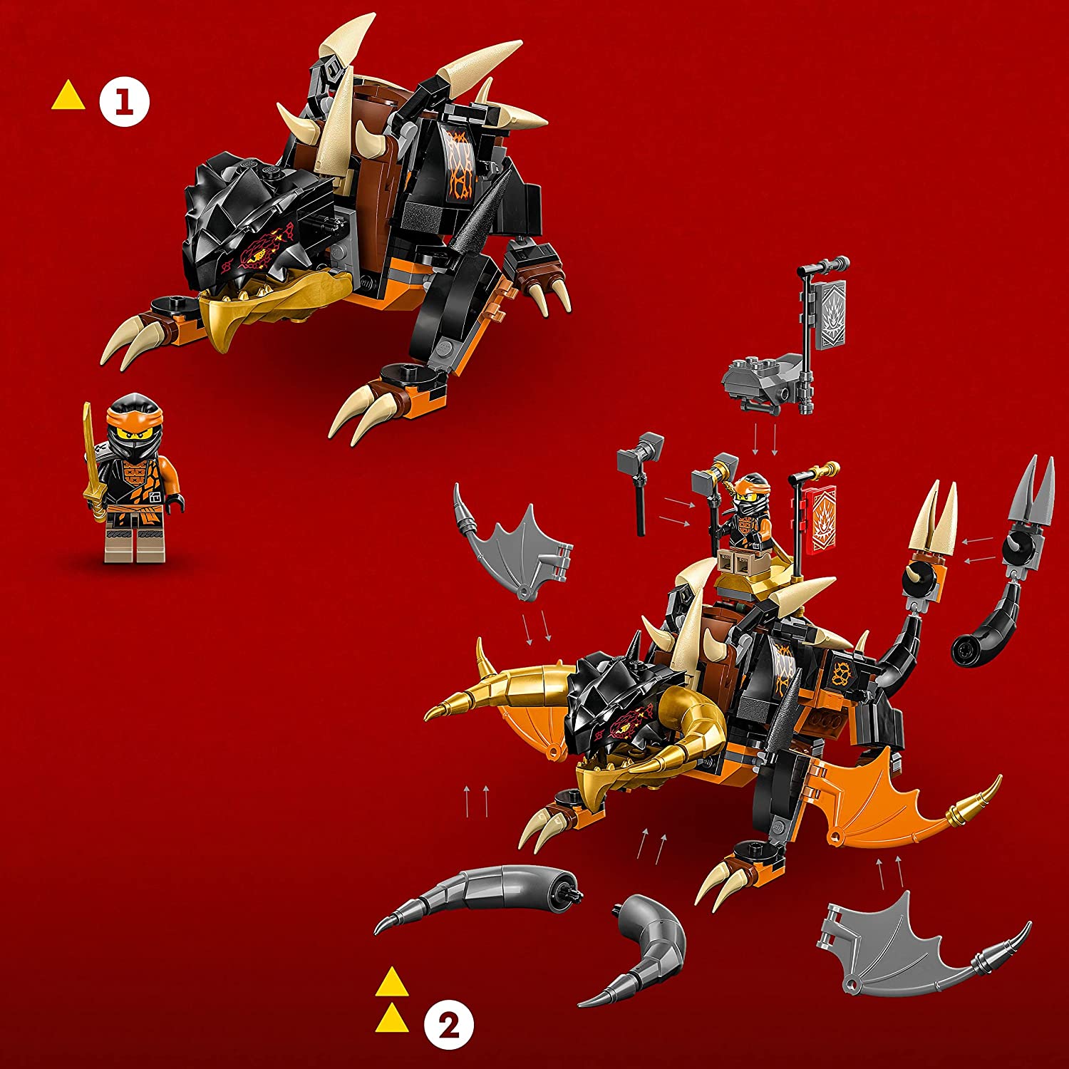 Λαμπάδα LEGO Ninjago Cole’s Earth Dragon EVO 71782 - LEGO, LEGO Ninjago