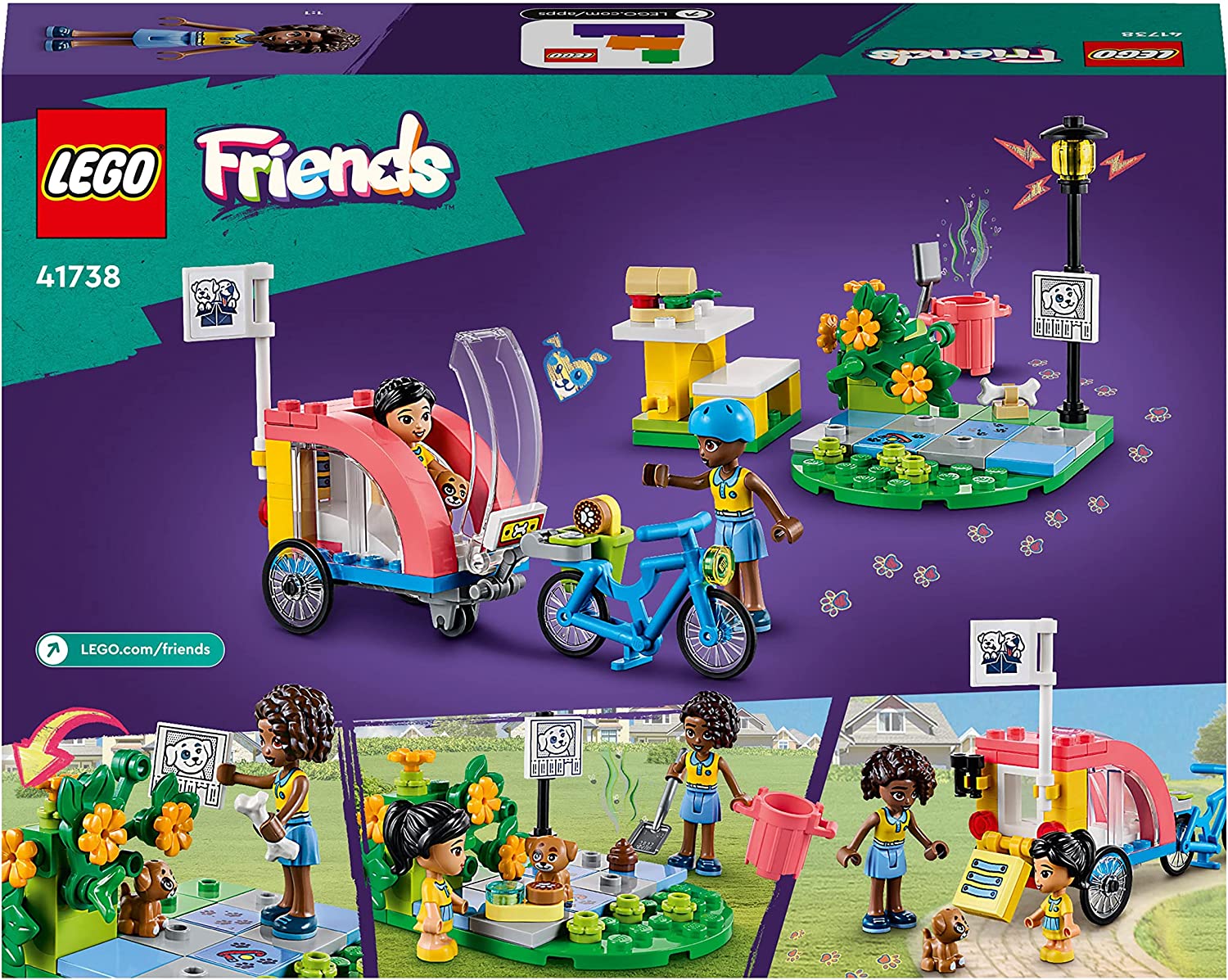 LEGO Friends Dog Rescue Bike 41738 - LEGO, LEGO Friends
