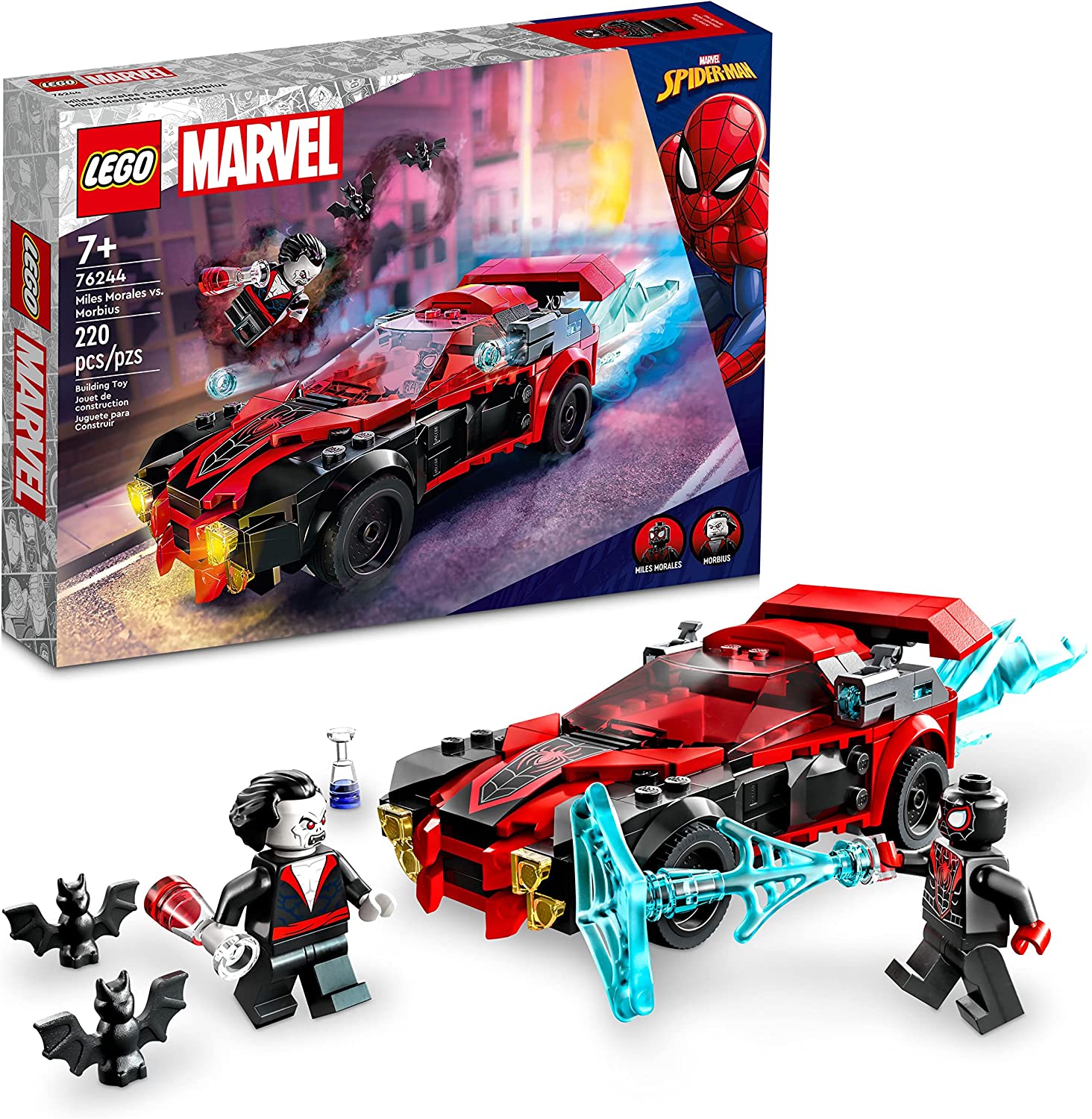 LEGO Super Heroes Miles Morales vs. Morbius 76244 - LEGO, LEGO Super Heroes