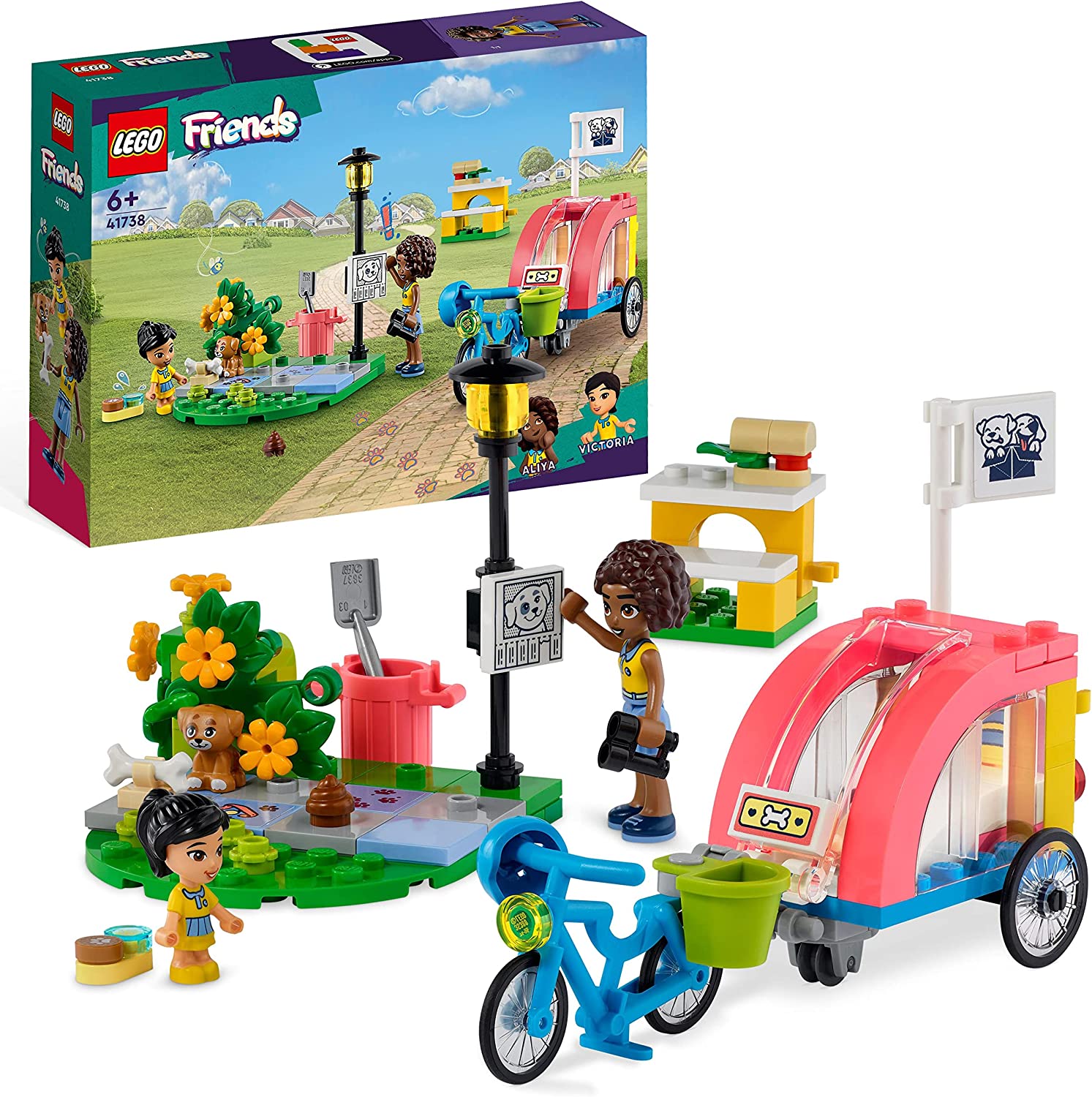 LEGO Friends Dog Rescue Bike 41738 - LEGO, LEGO Friends