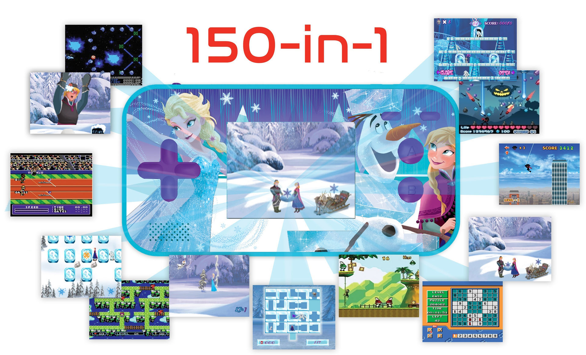 Lexibook Κονσόλα Cyber Arcade Frozen - Οθόνη 2,5 150 Παιχνίδια JL2367FZ - Lexibook