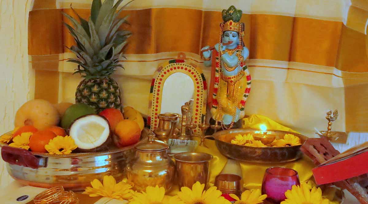 Traditional Vishu Kani Decoration Ideas For Home - The Channel 46