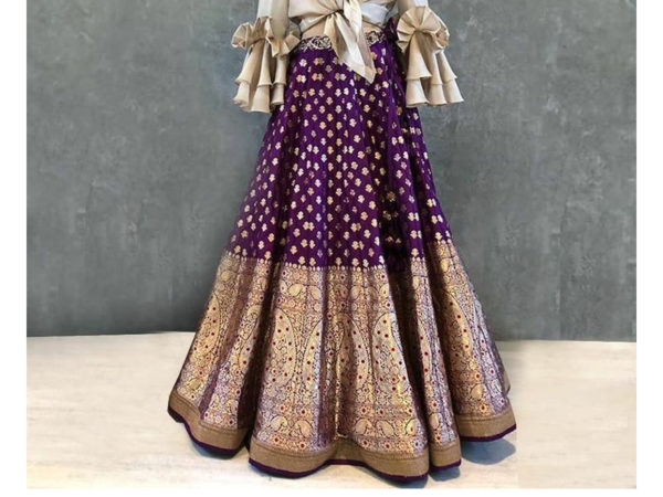 Beautiful Ethnic Long Gown Designs | Ethnic Long Gown Online | Long gown  design, Half saree designs, Half saree lehenga