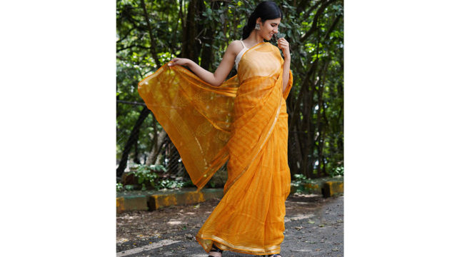 Jewellery Brand Teejh Launches Block Print Sarees Designed For The Modern Indian Woman