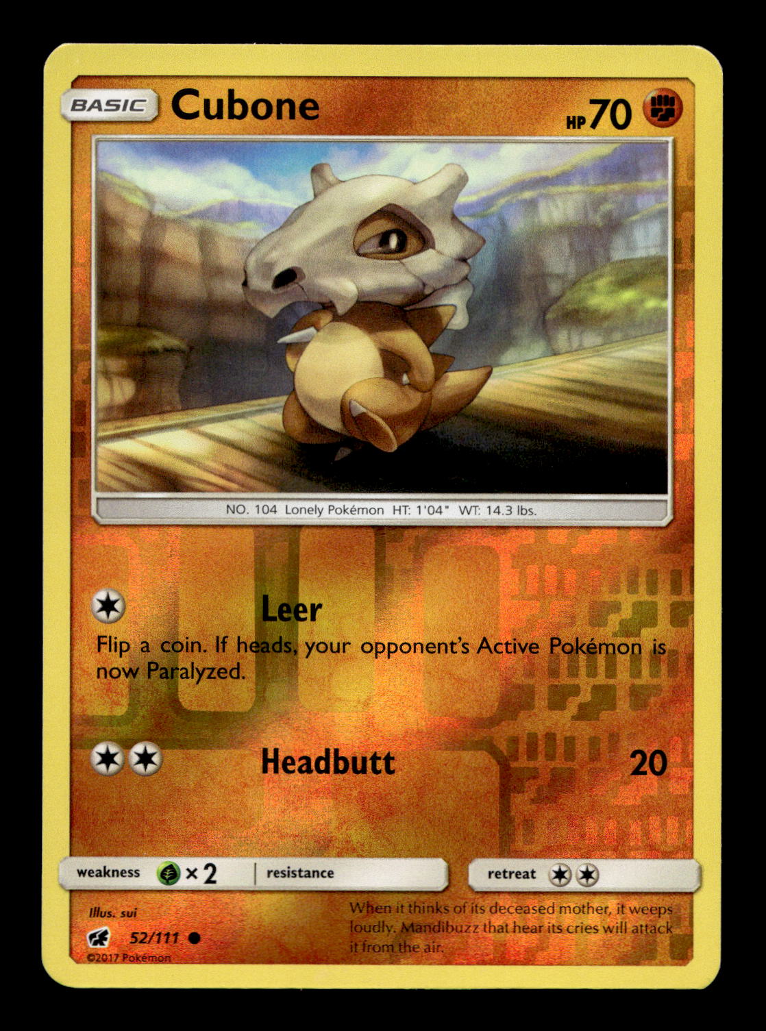 Cubone Marowak Pokemon Card! Rare Holo/Reverse Holo GX EX Choose Your Cards! - Picture 17 of 62