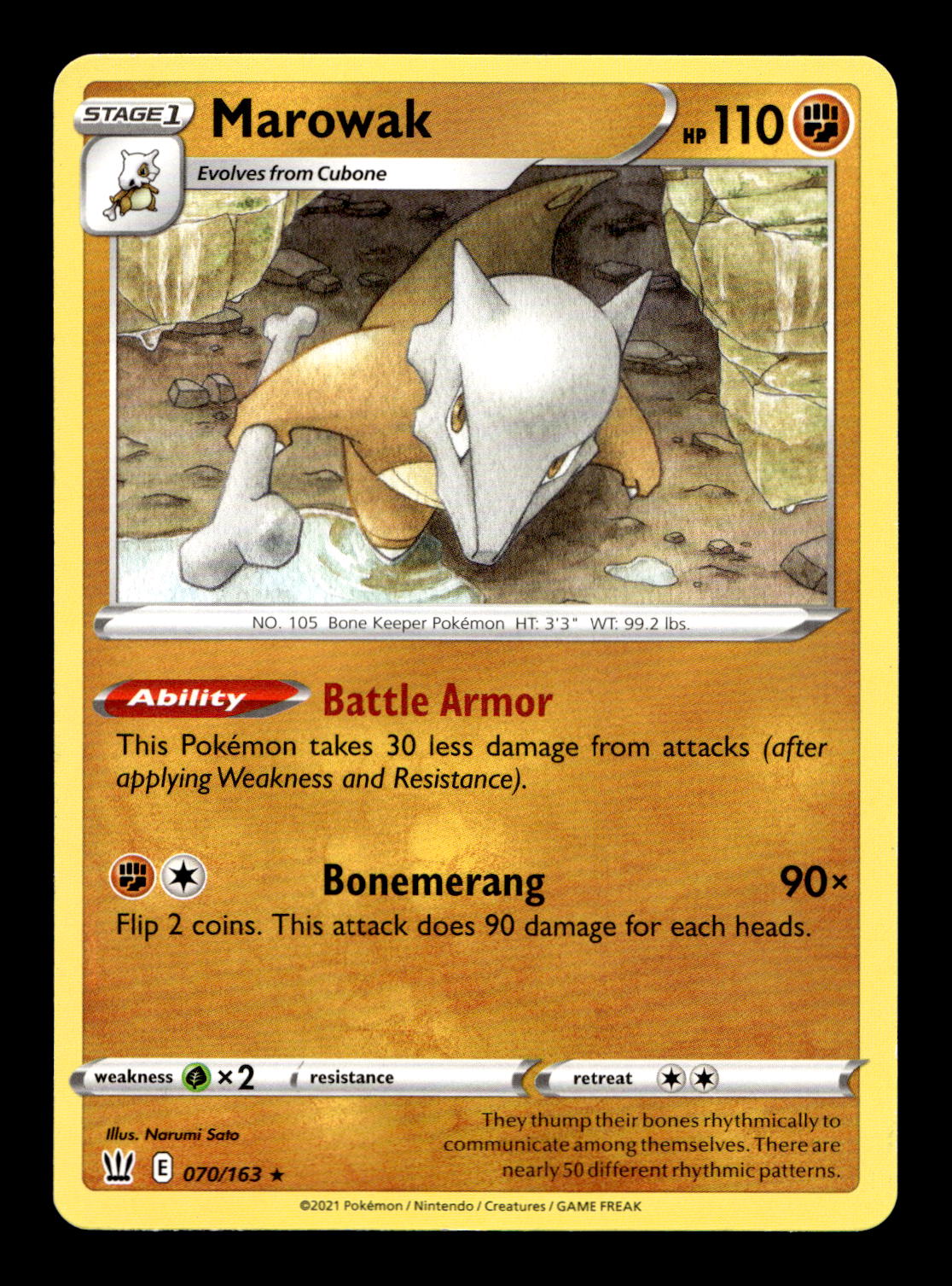 Cubone Marowak Pokemon Card! Rare Holo/Reverse Holo GX EX Choose Your Cards! - Picture 12 of 62