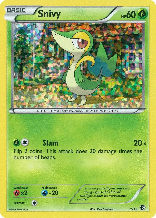 Snivy 1/12 from McDonald's Collection 2011