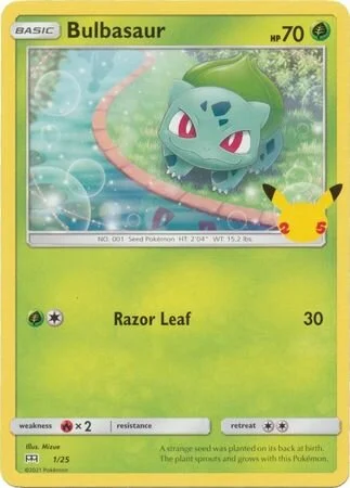 Bulbasaur 1/25 from McDonald's Collection 2021