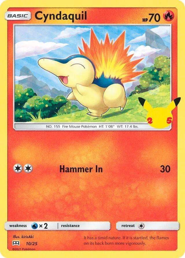 Cyndaquil 10/25 from McDonald's Collection 2021