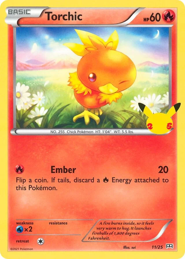 Torchic 11/25 from McDonald's Collection 2021