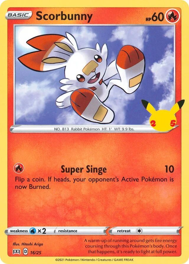 Scorbunny 16/25 from McDonald's Collection 2021