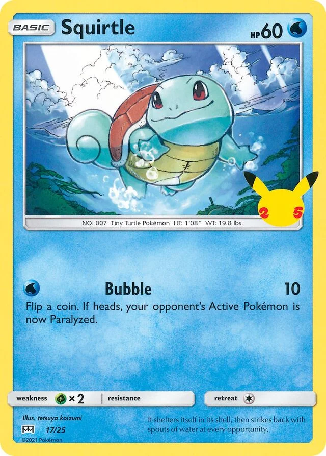 Squirtle 17/25 from McDonald's Collection 2021