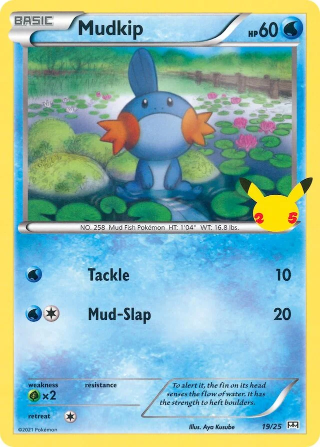 Mudkip 19/25 from McDonald's Collection 2021