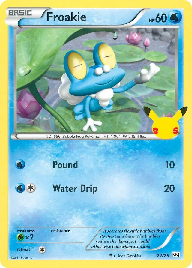 Froakie 22/25 from McDonald's Collection 2021