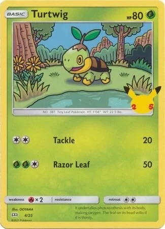 Turtwig 4/25 from McDonald's Collection 2021