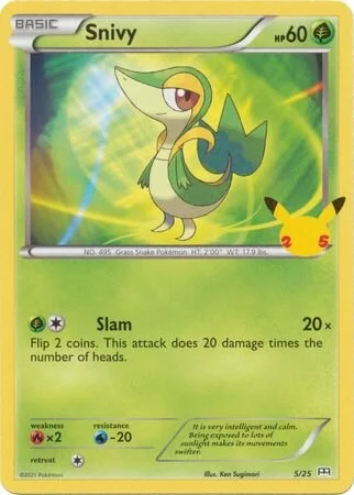 Snivy 5/25 from McDonald's Collection 2021