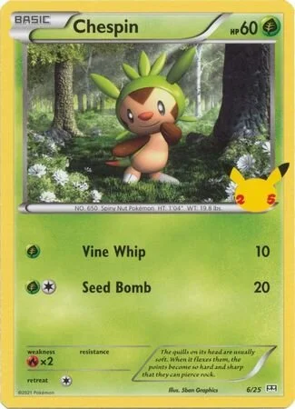 Chespin 6/25 from McDonald's Collection 2021