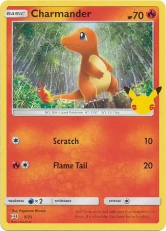 Charmander 9/25 from McDonald's Collection 2021