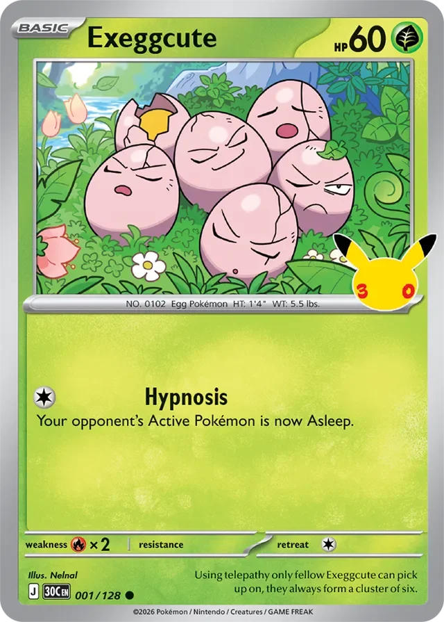 Exeggcute 1/158 from 30th Celebration
