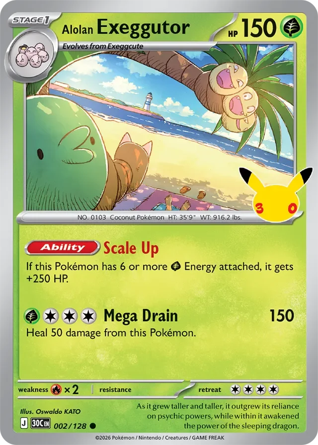 Alolan Exeggutor 2/158 from 30th Celebration
