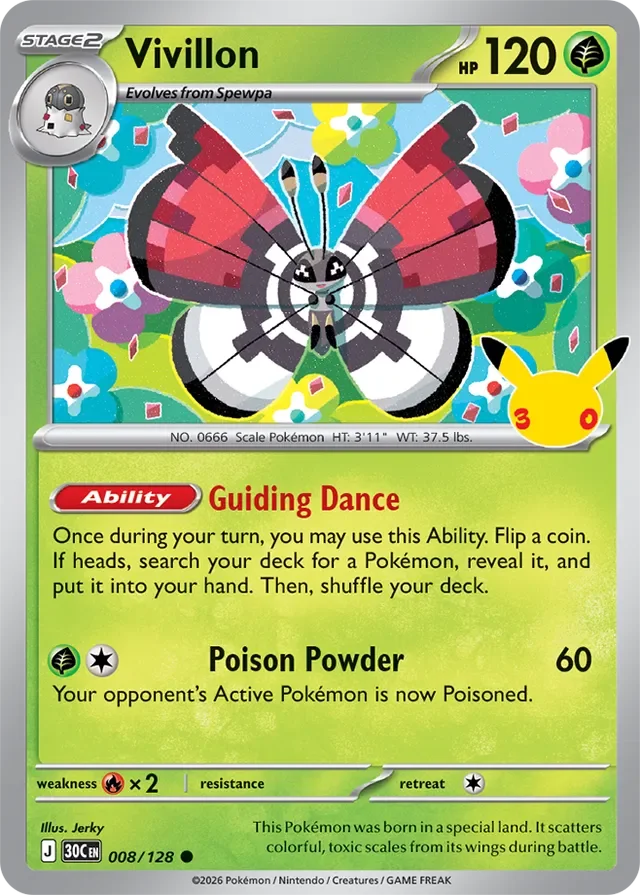 Vivillon 8/158 from 30th Celebration