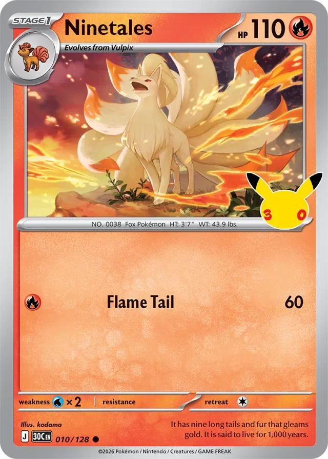 Ninetales 10/158 from 30th Celebration