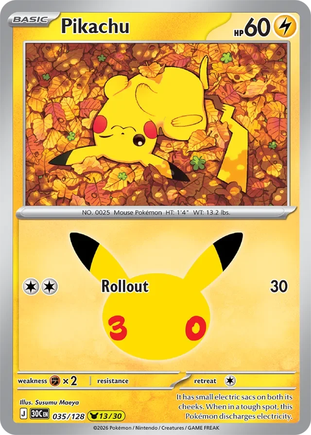 Pikachu 35/158 from 30th Celebration
