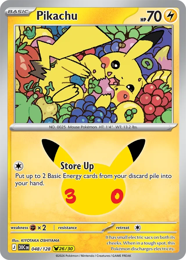 Pikachu 48/158 from 30th Celebration