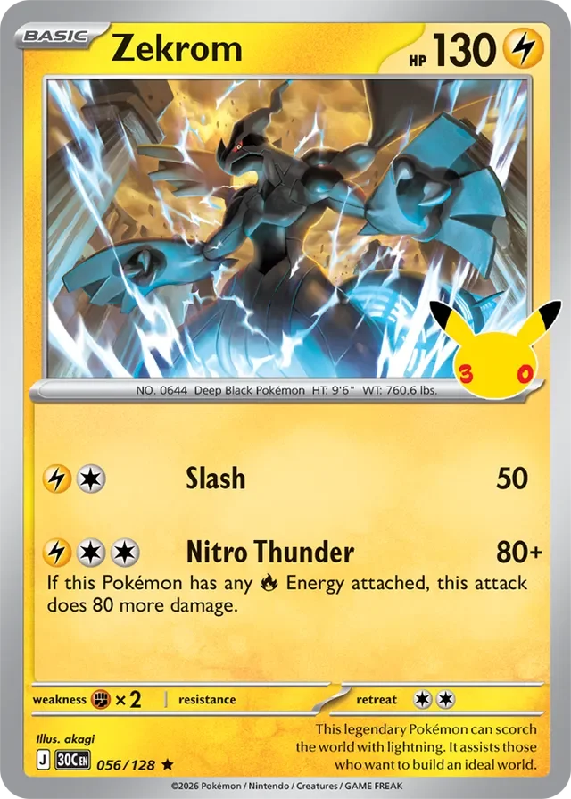 Zekrom 56/158 from 30th Celebration