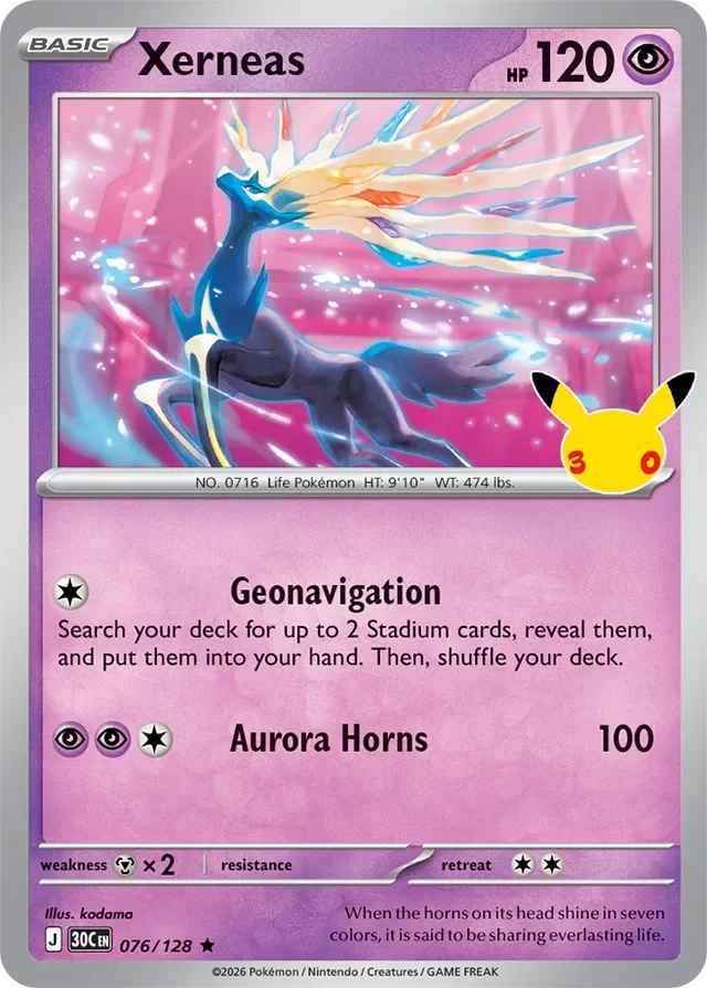 Xerneas 76/158 from 30th Celebration