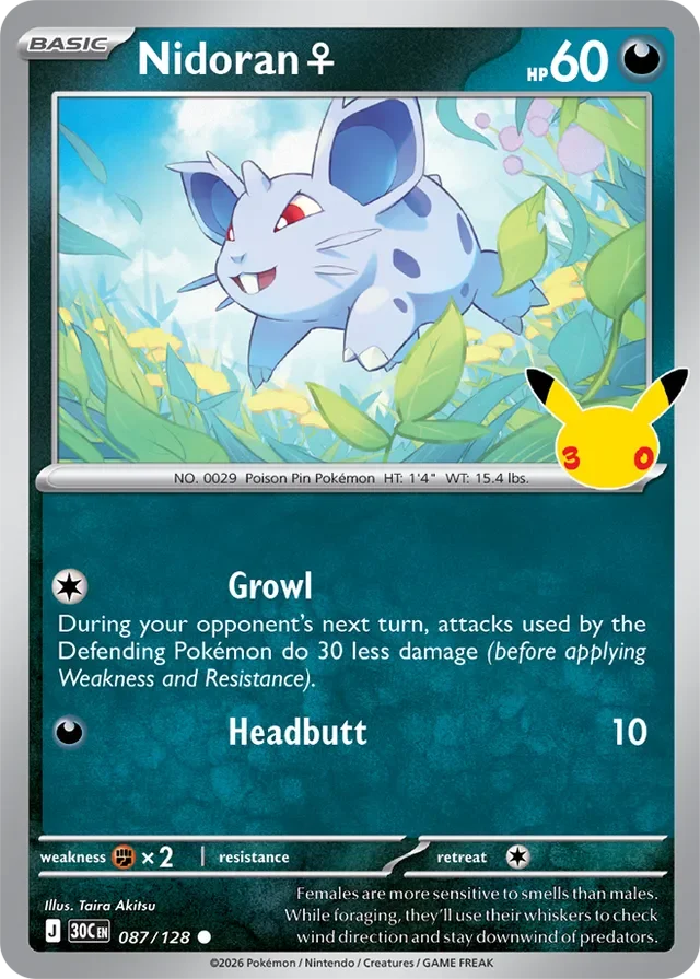 Nidoran ♀ 87/158 from 30th Celebration