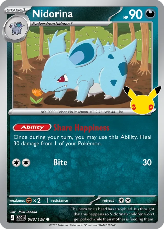 Nidorina 88/158 from 30th Celebration