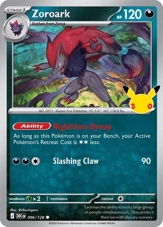 Zoroark 96/158 from 30th Celebration
